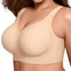 Women's Plus Size Wireless Push-Up Full Coverage Bra