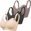 3 Pack Nursing Bras for Breastfeeding Seamless V Neck Mesh Maternity Bra Comfort Pregnancy Sleep Bralette
