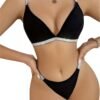 Women's Glitter Bra and Thong Set