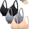 Women's Jelly Push-Up Wireless V-Neck Seamless Bra